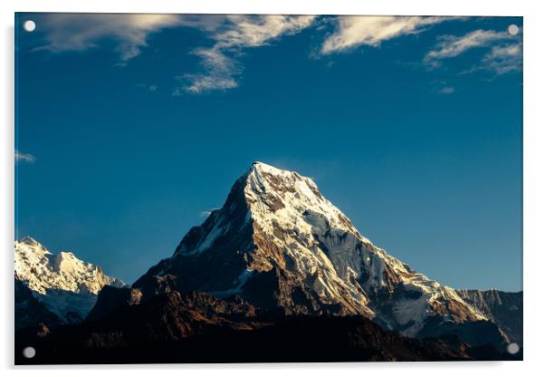 Shining Mount Annapurna South  Acrylic by Ambir Tolang