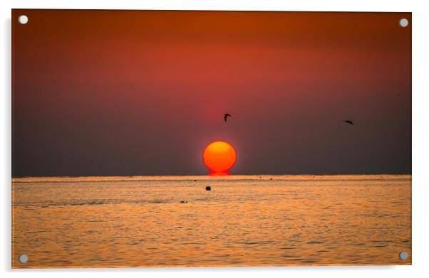 beautiful sunrise  Acrylic by Ambir Tolang