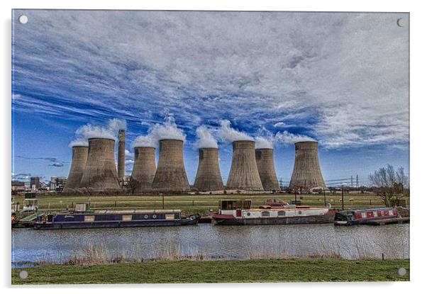  Ratcliffe-on-Soar Power Station Acrylic by William Robson