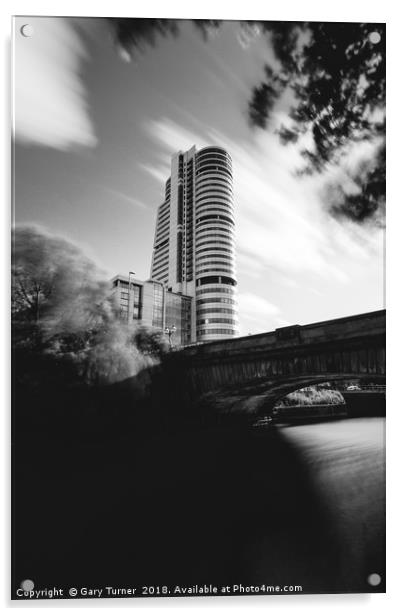 Bridgewater Place from Victoria Bridge Acrylic by Gary Turner