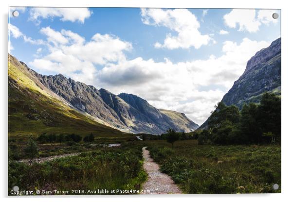A Path through Glencoe Acrylic by Gary Turner