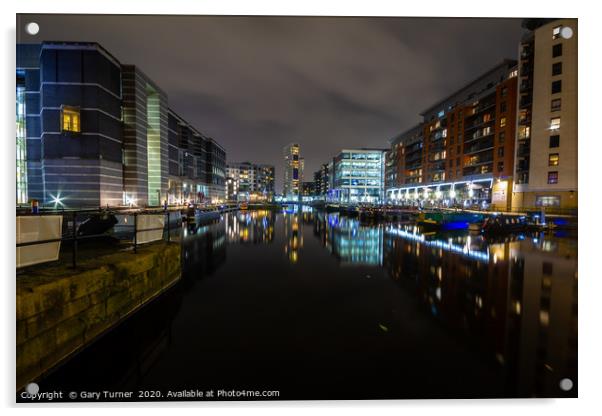Clarence Dock 2020 Acrylic by Gary Turner
