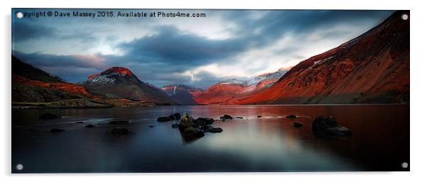 Red Wast Water Acrylic by Dave Massey