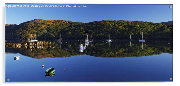 Loch Shieldaig Boats Acrylic by Dave Massey