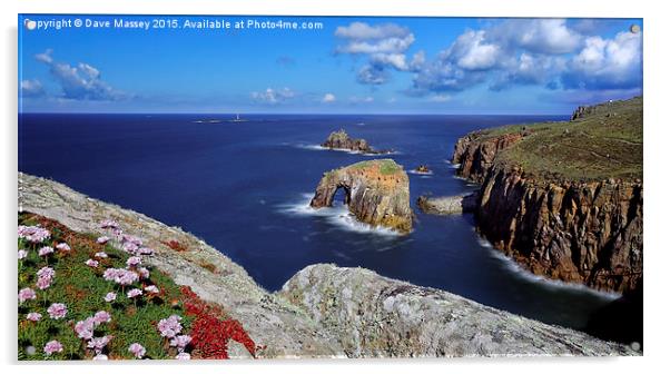 Rock Arch at Lands End Acrylic by Dave Massey