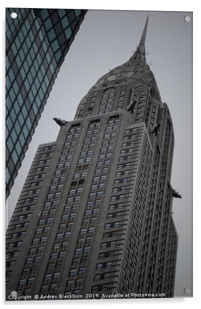  The Chrysler Building, New York City...  Acrylic by Andy Blackburn