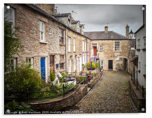 Dr Mannings Yard, Kendal, Cumbria... Acrylic by Andy Blackburn