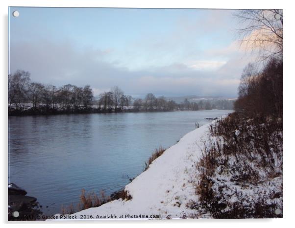 Winter On The Tay          Acrylic by Gordon Pollock