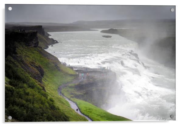 Gullfoss Acrylic by Brent Olson