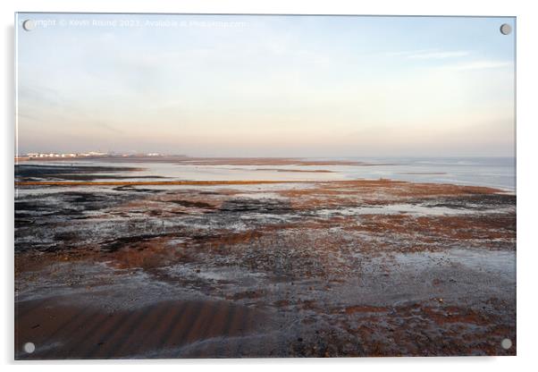 Penarth beach winter Acrylic by Kevin Round