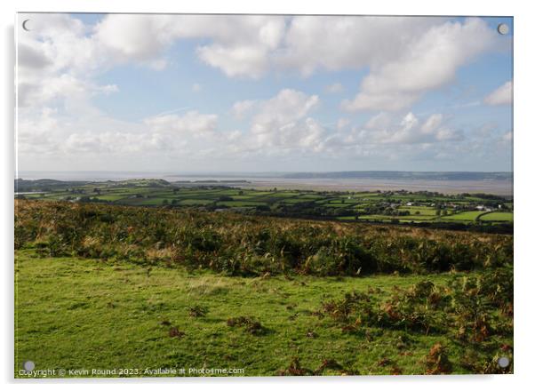 Gower landscape Acrylic by Kevin Round