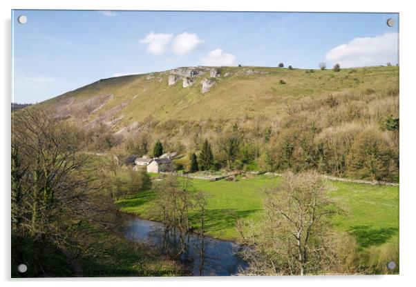 Monsal dale Derbyshire Acrylic by Kevin Round