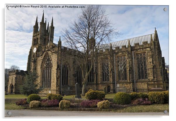  Tideswell Church Acrylic by Kevin Round