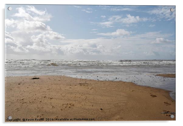 Ogmore by Sea Acrylic by Kevin Round