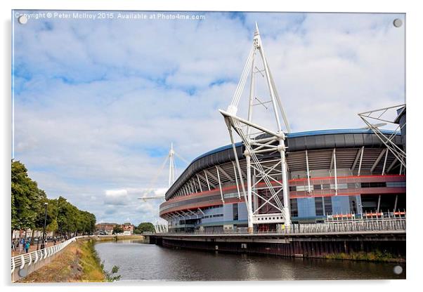  The Millennium Stadium Acrylic by Peter McIlroy