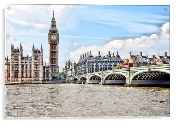  Big Ben Acrylic by Peter McIlroy