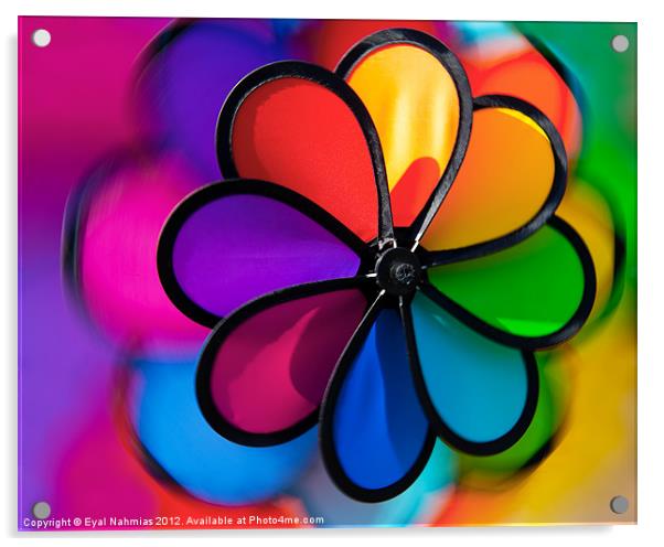 Colors Wheel, Wind Vane Acrylic by Eyal Nahmias