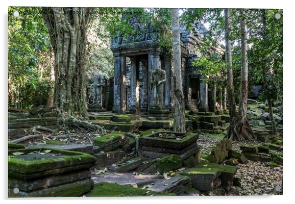 Preah Khan Temple, Cambodia Acrylic by Jo Sowden