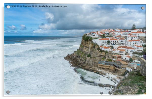 Azenhas Do Mar, Sintra, Portugal Acrylic by Jo Sowden