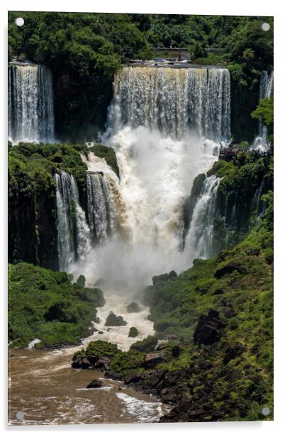 Iguazu Falls, South America (2) Acrylic by Jo Sowden