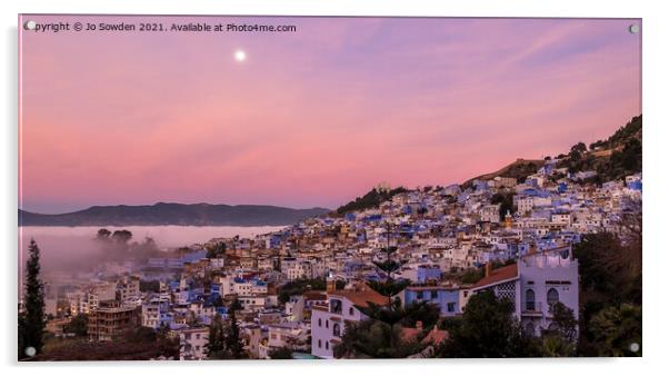 Chefchaouen at Sunrise Acrylic by Jo Sowden