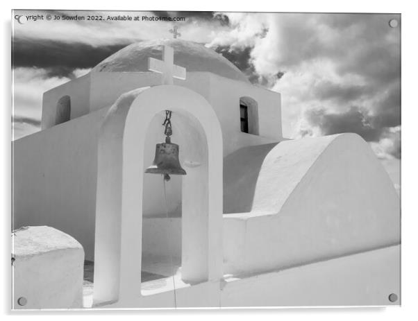 Traditional Greek Orthodox Church Acrylic by Jo Sowden