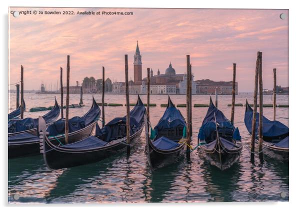 Venice Sunrise Acrylic by Jo Sowden