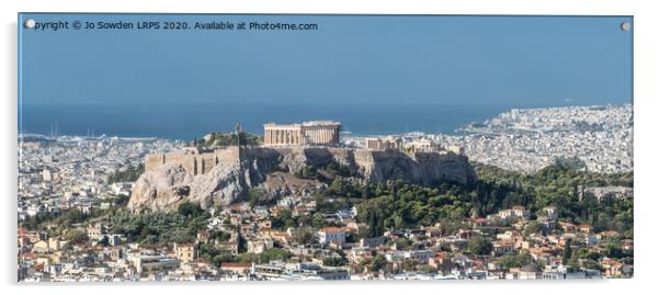 Acropolis of Athens Acrylic by Jo Sowden