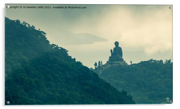 Big Buddha, Lantau Island Acrylic by Jo Sowden