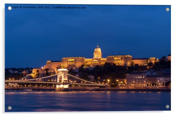 Buda Castle, Budapest Acrylic by Jo Sowden