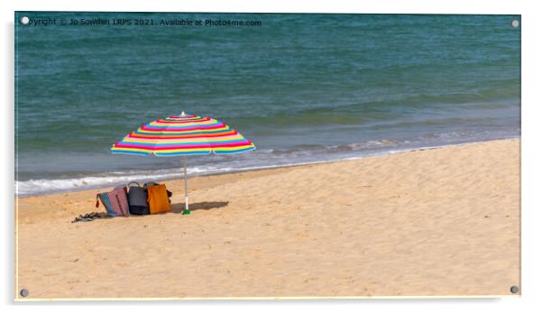 Beach day Acrylic by Jo Sowden