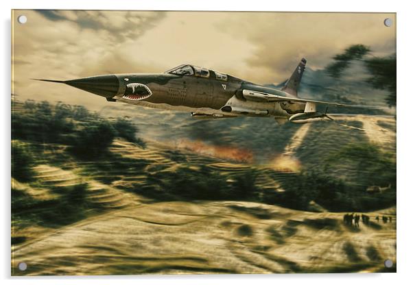  Thunderchief rescue Acrylic by Peter Scheelen