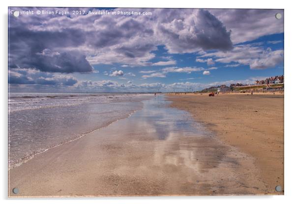 Reflections in the sand Acrylic by Brian Fagan