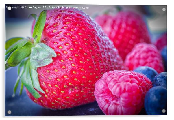 Strawberry delight Acrylic by Brian Fagan