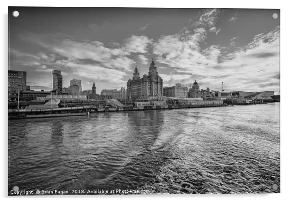 The Liver building Acrylic by Brian Fagan