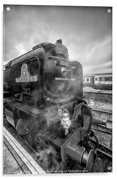 60163 Tornado Steam locomotive  Acrylic by Brian Fagan