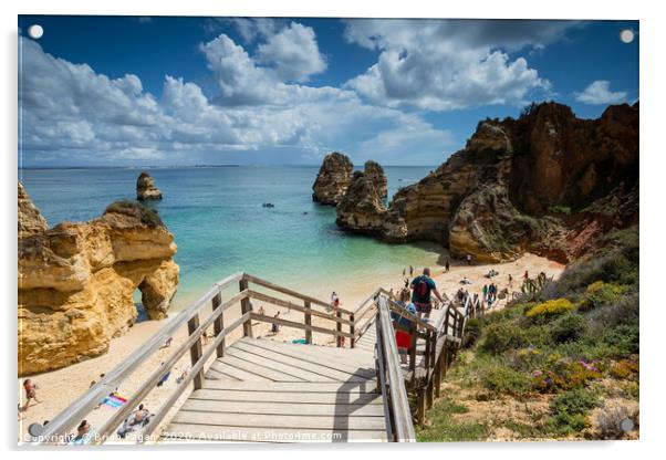 Praia do Camilo Acrylic by Brian Fagan