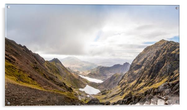 Snowdon clearing Acrylic by Owen Bromfield