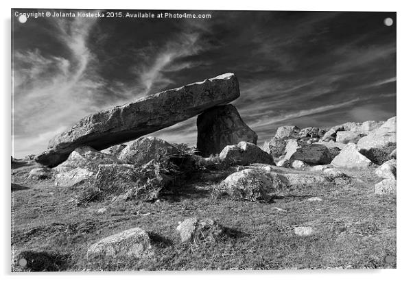  Coetan Arthur dolmen Acrylic by Jolanta Kostecka