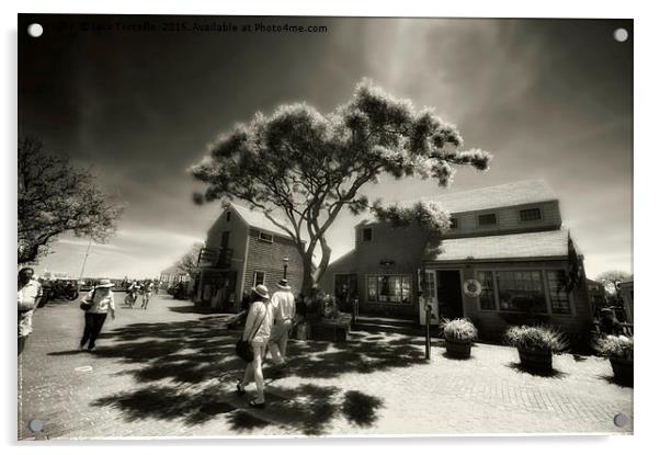 The Hy-Line Pier, Nantucket Island Acrylic by Jack Torcello