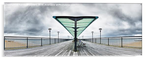 Boscombe Pier Acrylic by Adrian Brockwell