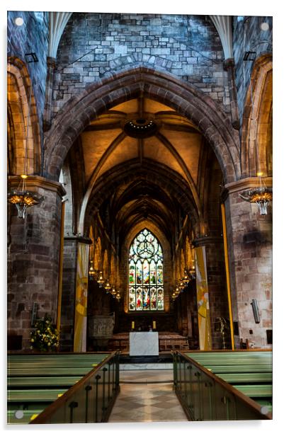  St. Giles Cathedral Acrylic by Svetlana Sewell