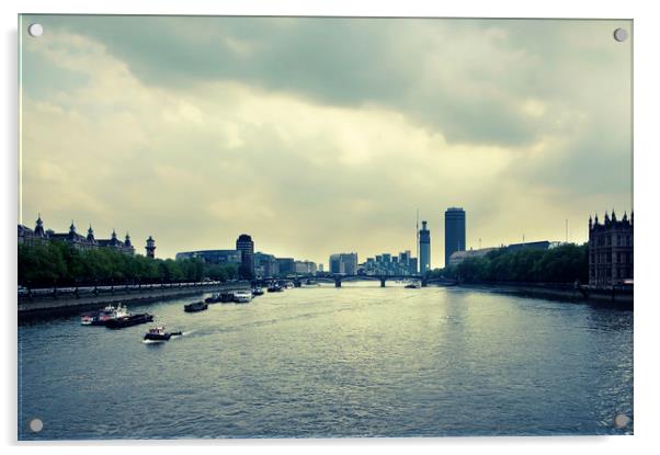  River Thames Acrylic by Svetlana Sewell