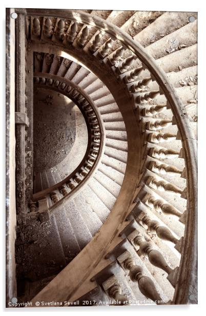 Forgotten Stair Acrylic by Svetlana Sewell