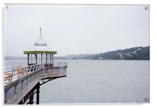 Bangor Pier Acrylic by Svetlana Sewell