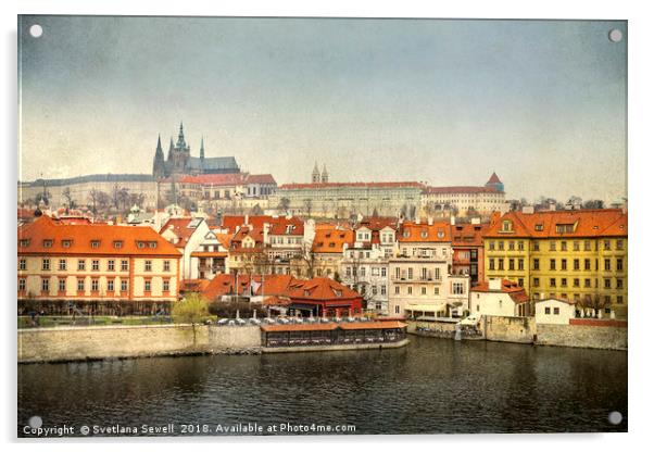 City of Prague Acrylic by Svetlana Sewell