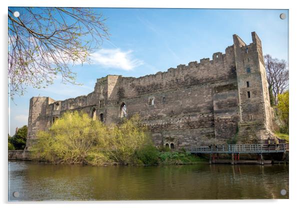 Newark Castle Acrylic by Svetlana Sewell