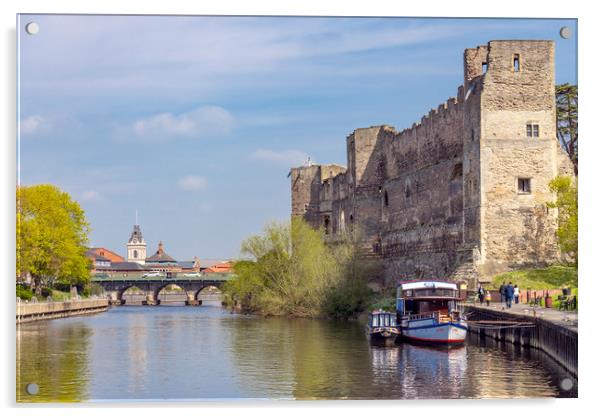 Newark Castle Acrylic by Svetlana Sewell