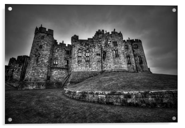 Alnwick Castle Acrylic by Svetlana Sewell