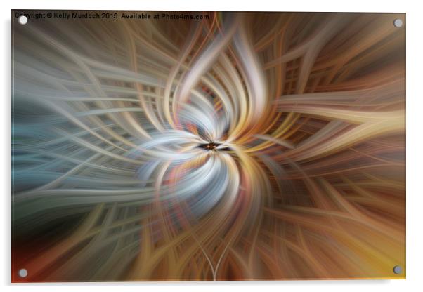Swirl 6  Acrylic by Kelly Murdoch
